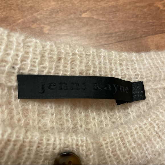 NEW Jenni Kayne Hayes Crewneck Alpaca Wool Cardigan in Sand Beige | size XS - Picture 5 of 9